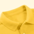 thumbnail image 4 of Nwiuh Girls' Short Sleeve Performance Polo Tee Shirts (Yellow, 4-5 Years), 4 of 7