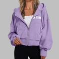 thumbnail image 5 of Veste en Polaire pour Femmes, Veste à Capuche Confortable avec Manches Longues, Coupe Ample, 5 of 5