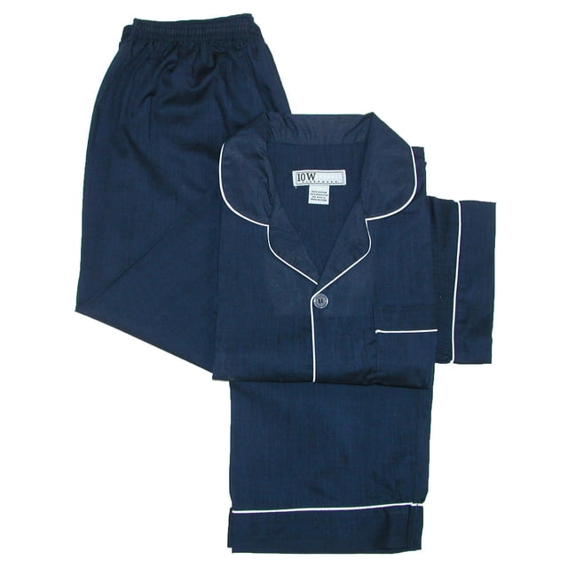 Ten West Apparel Short Sleeve Long Leg Solid Pajama Set (Men's)