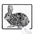 thumbnail image 1 of Cute Fat Rabbits Tapis de Souris Portrait d'Animal Tapis de Bord Cousu Tapis en Caoutchouc, 1 of 2