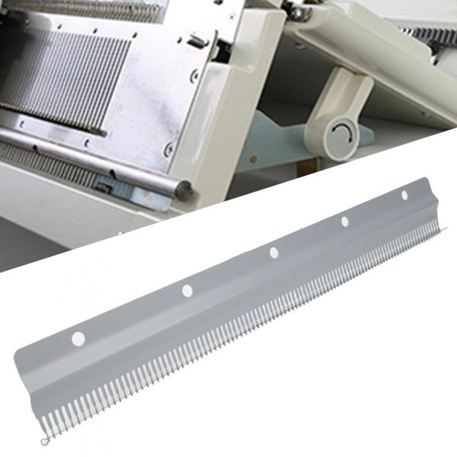 Greensen SRP60N Knitting Machine Parts,Cast-on Comb Metal Accessories for Silver Reed Knitting Machine SRP60N SRP50 SRP60,Knitting Machine Cast-on Comb
