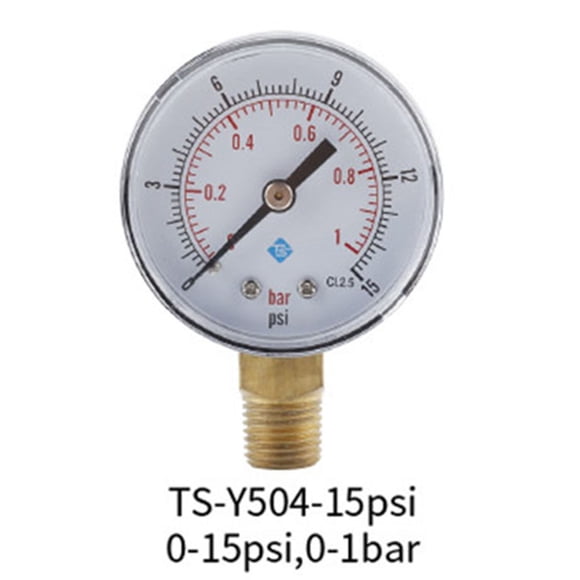 1/4 Inch BSPT Air Pressure Gauge Water Air Oil Pressure Meter for Radial Mounted