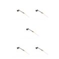 thumbnail image 3 of yingyy Model Railway Lamp Outdoor 1:87 Scale Streetlight Building LED Park Light Garden Yard Building Layout Decorations Type A Black 5Set, 3 of 6