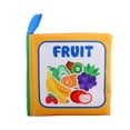thumbnail image 1 of Soft Baby Cloth Book Infant Educational Black & White Traffic Animal Fruit Numbers Cognize Cloth Book Toy, 1 of 6
