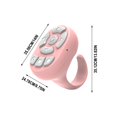 thumbnail image 4 of Meitianfacai Fingertip Wireless Bluetooth Remote Control Fingertip Wireless Bluetooth Remote Control Short Video Like Remote Control Lazy Selfie Taker Ebook Page Turner, Pink, 4 of 6
