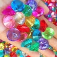 thumbnail image 2 of 100× Faux Diamond Treasure Chest Pirate Acrylic 20MM Crystal Gems Filler Props, 2 of 4