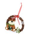 thumbnail image 3 of Christmas Vine Circle Wreath, Reusable Lovely Christmas Rattan Wreath Decorative Washable  For Home For Shop Window For Christmas Tree For Fireplace Bear, 3 of 8