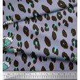thumbnail image 2 of Soimoi Gray Velvet Fabric Artistic Insect & Leopard Animal Skin Print Sewing Fabric BTY 58 Inch Wide, 2 of 3