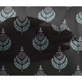 thumbnail image 4 of oneOone Viscose Chiffon Fabric Leaves & Floral Block Decor Fabric Printed BTY 42 Inch Wide, 4 of 4