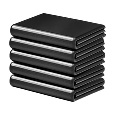 Rbaofujie Sac à Ordures Extra Grand, Robuste, 50 Sacs, Grand Sac à Ordures Noir, Convient à la Maison, au Bureau et à l'Extérieur, Fournitures de Bureau