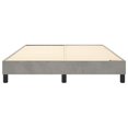 thumbnail image 3 of vidaXL Bed Frame Light Grey 137x190 cm Full Velvet, 3 of 5