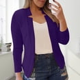 thumbnail image 1 of IMENGL Veste de Petit Tailleur Décontractée Unie, Violet 2TG, Taille M-5TG, 1 of 5
