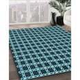 thumbnail image 3 of Ahgly Company Tapis d'Intérieur Lavable en Machine Carré Transitionnel Vert Sarcelle Profond, 4 Pieds Carré, 3 of 7