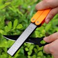 thumbnail image 2 of Sharpener Double Sided Portable Mini Foldable Sharpening Stone Kitchen Handheld Sharpeners Folding Handheld Whetstone Household Tools Home for Hiking Black, 2 of 9