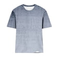 thumbnail image 4 of Soldes de Liquidation d'Été Iumwxz Hauts Décontractés pour Femmes T-Shirts Basiques Vêtements pour Femmes Hauts à Rayures Graphiques Col Rond Manches Courtes Tuniques pour Femmes Costume Simple, 4 of 4