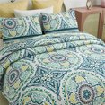 thumbnail image 2 of JML Bedspread Set, King, Atrovirens & Yellow, 3 Piece, 2 of 6