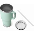 thumbnail image 3 of YETI Rambler Tasse en Paille 35 oz, Isolée sous Vide, Acier Inoxydable, Écume de Mer, 3 of 8