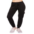 thumbnail image 2 of CHOK Pantalon Cargo Jogger Décontracté Super Doux pour Femmes Noir G, 2 of 6