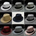 thumbnail image 2 of New Design Unisex Straw Fedora Sun Hat Panama Trilby Crushable Mens Ladies Foldable Travel, 2 of 5