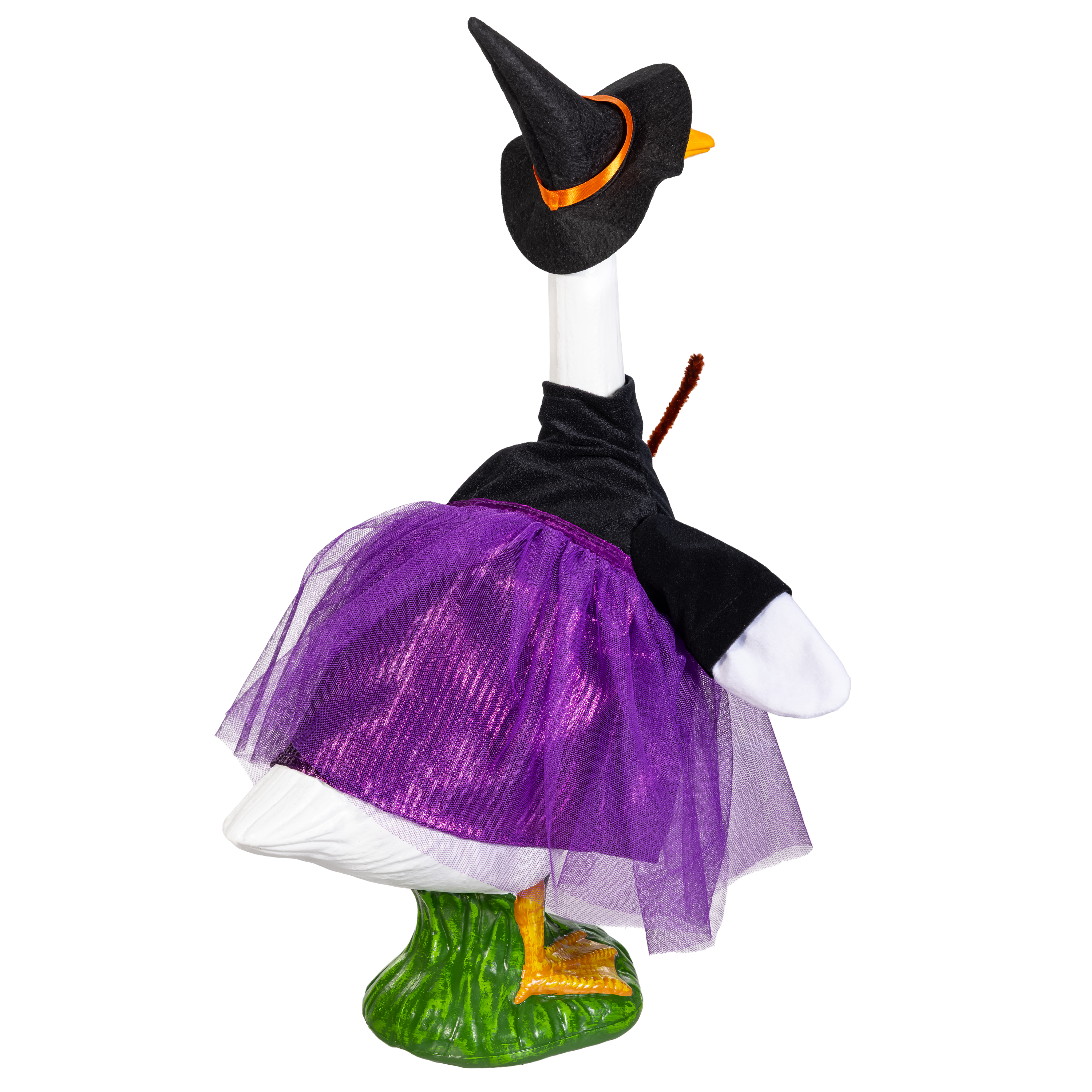 Mainstays Ensemble de 2 tenues d'automne pour oie de porche, sorcière et chauve-souris, convient aux oies de 50 cm.