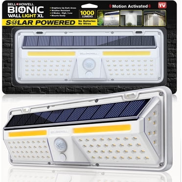 Bell+Howell Bionic Solar Security Light XL, Solar Outdoor Lights Waterproof, Motio