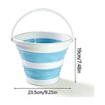 thumbnail image 3 of Dvkptbk plastic bucket Portable Foldable Water Bucket Car Fishing Bucket Travel and Home Plastic Bucket Thickened Small Bucket for Car and Outdoor Use., 3 of 7