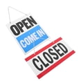 thumbnail image 3 of 2pcs Double Sided Door Sign PVC Business Hours Sign with Open and Closed Indicators Hanging Chain Waterproof Material Reusable for Store Office Home, 3 of 6