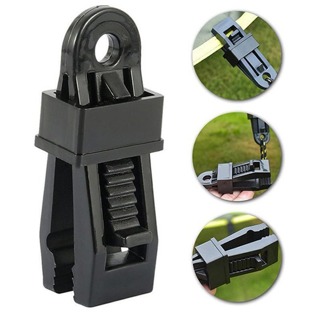 Tent Canopy Clip Awning Windproof Fixing Buckle Plastic Fittings Adjustable Heavy Duty Lock Grip For Tarp & Shade Cloth Shade