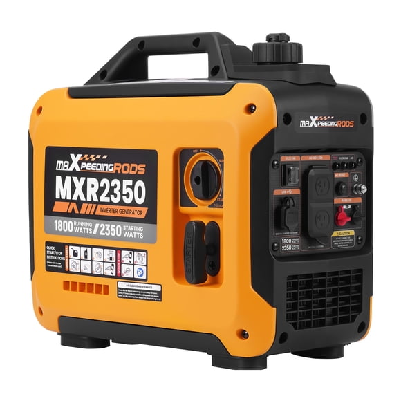 Maxpeedingrods 2350W Portable Inverter Generator Lightweight Gasoline Power Equipment for Outdoor Camping RV Home Backup Emergency Prep