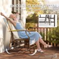 thumbnail image 4 of Outsunny Outdoor Glider Bench Loveseat, 2-Person Swing Chair with Table, 4 of 10