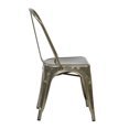thumbnail image 3 of OSP Designs Bristow Gunmetal Metal Dining Chair, 3 of 3