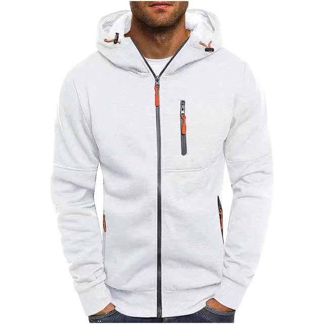 ORUYROP Sweat à Capuche Zippé pour Hommes, Mode Automne/hiver 2023, Veste Décontractée à Manches Longues