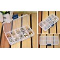 thumbnail image 3 of EGNMCR Organisateurs et Rangement de Garde-Robe, Malles de Rangement et Étui de Rangement pour Sacs Boîte Contenant Pilules Bijoux Nail Art Tips 10 Compartiments le Rangement, 3 of 9