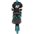 thumbnail image 3 of K2 Kinetic 80 Women's Inline Skates - Black/Turquoise, 7.0, 3 of 4