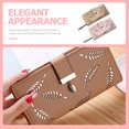 thumbnail image 3 of 2 Pcs Porte-Cartes Sac Portable Portefeuille Long pour Femmes Porte-Cartes de Visite Pochette, 3 of 8