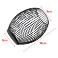 thumbnail image 3 of Black Hollow Metal Candlestick Wire Lantern Candle Holder Cage Stand Home Decor, 3 of 12