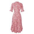 thumbnail image 5 of Fshaion Robe d'Été pour Femmes 2024 Grande Taille Robe Décontractée à Imprimé Col en V Manches Courtes Robe Ample Liquidation à Moins de 10!, 5 of 5