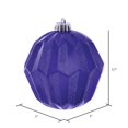 thumbnail image 3 of Vickerman MC190866D Boule Facettée Pailletée Violette 5 Po. - 3 par Sac, 3 of 3