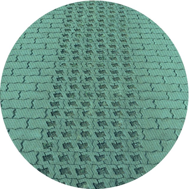 Ahgly Company Tapis d'Intérieur Lavables en Machine, Ronds, Transitionnels, 8' Ronds