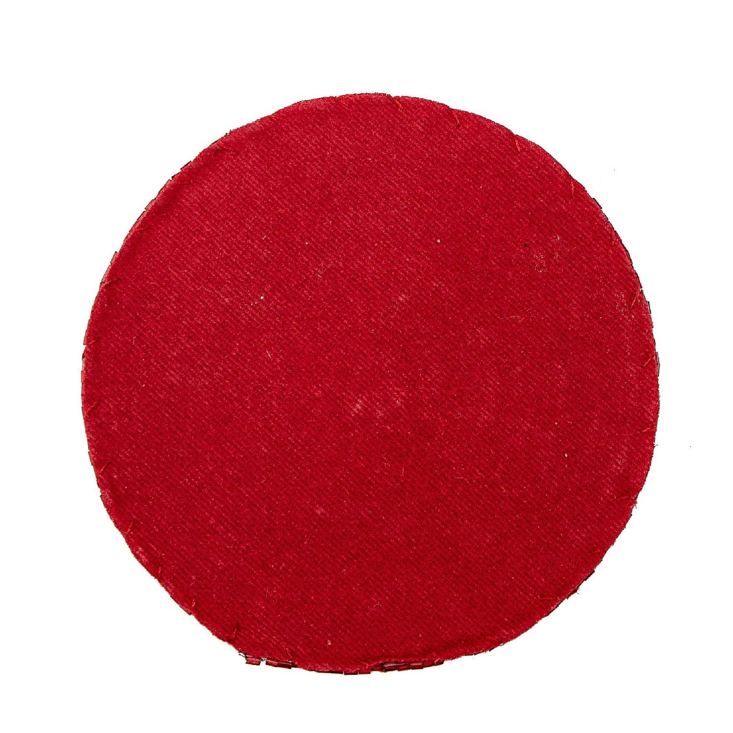 Christmas Perlé Rond Rond Rouge - Ensemble De 6