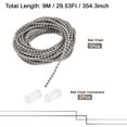 thumbnail image 2 of Unique Bargains Chaîne Boule d'Ombrage à Rouleau 4.5mmx9m 2 Connecteurs Gris, 2 of 6