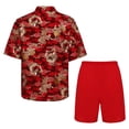 thumbnail image 2 of Hansber Garçons Coton Uniforme Tang Brodé Dragon Traditionnel Chinois Kung-Fu Tang Arts Martiaux Ensembles Rouge-g 150, 2 of 6