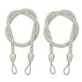 thumbnail image 1 of 2PCS Curtain Rope Tiebacks, 27 Inch Polyester Cord Buckle Tie Backs for Window Curtains, Nautical Decor, Light or Heavy-Duty Curtain Holdbacks, 1 of 1
