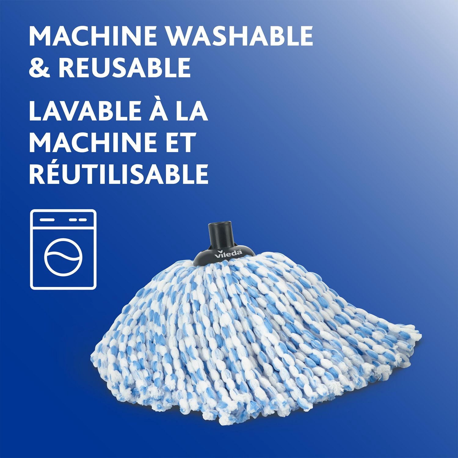 Vileda SuperMop - Microfibre Floor Mop, Superior Absorbency