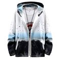 thumbnail image 2 of Birdeem Man Thin Gradation Pockets Zipper Hooded Coat, 2 of 3