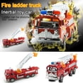 thumbnail image 2 of 1Pc Fire Truck Engine Toy Water Tender Fire Rescue Ladder Truck with Light Sound, 2 of 8