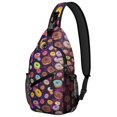thumbnail image 1 of Donut Lover Candy Cake Doughnut Coffee Lightweight Travel Sling Backpack Multipurpose Durable Small Travel Backpack, 1 of 6