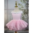 thumbnail image 1 of XDZJLR Girls Rompers Kids Summer Solid Color Suspender Dance Training Dress Children's Performance Puffy Dress Outfit Light Pink 2-3 Years, 1 of 5