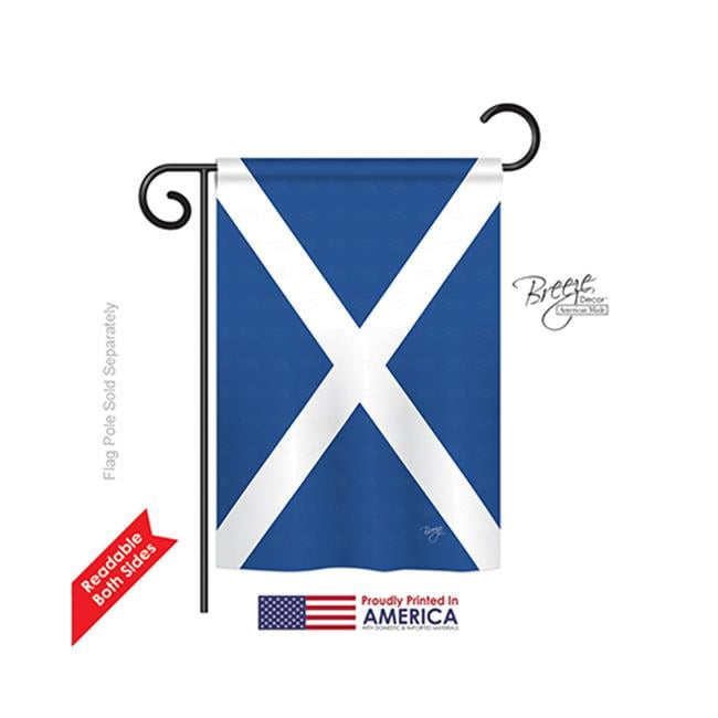 St. Andrews Cross 2-Sided Impression Garden Flag - 13 x 18.5 in.