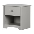 thumbnail image 2 of South Shore Vito 1-Drawer Nightstand - End Table with Storage for Adult, in Soft Gray, 2 of 10